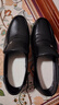 老人頭（LAORENTOU）老人頭皮鞋男中年休閑鞋真皮四季透氣商務(wù)男鞋爸爸鞋 TLA225 黑42 曬單實(shí)拍圖