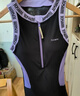 拓勝（TOSWIM）連體泳衣女款泡溫泉高級感2025新款專(zhuān)業(yè)競技游泳館專(zhuān)用泳衣 【暗紫字母】 M 曬單實(shí)拍圖
