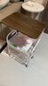 景彩落地置物架推車(chē)可移動(dòng)收納架層架茶幾邊幾邊桌小桌子JCJ13白色 曬單實(shí)拍圖