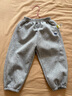 嘟嘟家寶寶春裝褲子運動(dòng)戶(hù)外潮春秋女童慢跑褲洋氣時(shí)髦男童衛褲休閑卡通 麻灰色 100 曬單實(shí)拍圖