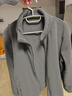 京東京造搖粒絨外套防靜電抓絨衣保暖衛衣夾克男女同款T恤打底 深灰色L 曬單實(shí)拍圖