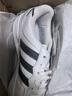 adidas「面包鞋」COURTIC經(jīng)典運動(dòng)板鞋男女阿迪達斯官方三葉草 白/黑（JQ5042）   38.5 曬單實(shí)拍圖