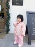 G.duck小黃鴨一周歲禮服寶寶衣服嬰兒分體套裝春秋兒童漢服唐裝小女孩 粉紅色 90 尺碼1~2歲【 80-90cm】cm 曬單實(shí)拍圖