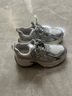 百麗云鯨時(shí)髦設計老爹鞋女26春新厚底鞋JD018AM6 銀色 36 曬單實(shí)拍圖