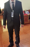 羅蒙西服套裝男士商務(wù)修身西裝男職業(yè)正裝小西服新郎伴郎結婚禮服外套 黑色雙扣【西服+西褲+襯衫】 2XL /180【130-145斤】+7件禮品 曬單實(shí)拍圖