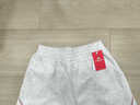 巴布豆（BOBDOG）女童褲子春新款兒童休閑褲洋氣女孩運動(dòng)輕跑褲闊腿薄款 白花灰150 曬單實(shí)拍圖