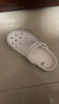 CROCS卡駱馳堆堆洞洞鞋舒適外穿花園洞洞鞋男鞋女鞋老爹鞋|211355 粉筆色-0WV 37 (230mm) /38 曬單實(shí)拍圖
