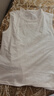 蕉內棉棉301H情侶款背心男女士100%純棉無(wú)側縫寬松圓領(lǐng)居家睡衣夏季 【寬肩】暖白 M 曬單實(shí)拍圖