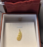 周生生羽毛黃金吊墜 掛墜女不含項鏈生日禮物86820P 計價(jià)2.15克 曬單實(shí)拍圖