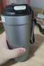 富光純鈦保溫杯鈦咖啡杯大容量高檔商務(wù)鈦杯便攜車(chē)載雙飲隨行水杯子 太空灰560ml【內外純鈦+一蓋雙飲】 曬單實(shí)拍圖