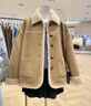 UR冬季新款女裝琥珀流光風(fēng)拼接毛領(lǐng)紐扣外套UYL150094 卡其棕 S 曬單實(shí)拍圖