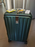 漢客行李箱男拉桿箱女登機旅行箱20英寸墨綠色密碼箱鎮店前側開(kāi)蓋鋁框 曬單實(shí)拍圖