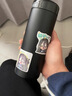 米家小米保溫杯口袋版 保溫保冷 小巧便攜隨身水杯316L不銹鋼自帶茶漏 黑色 350ml 曬單實(shí)拍圖