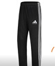 阿迪達斯（adidas）長(cháng)褲男女秋冬寬松透氣直筒褲跑步運動(dòng)防風(fēng)休閑褲  黑白 S 曬單實(shí)拍圖