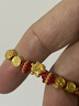 中國黃金（CHINA GOLD）馬年本命年黃金手鏈女足金馬上有錢(qián)紅手繩情人節禮物送女朋友老婆 【馬上暴富】平安喜樂(lè )護身符紅手鏈+證書(shū)禮盒 曬單實(shí)拍圖
