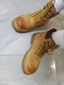 Walker Shop奧卡索馬丁靴女工裝靴戶(hù)外休閑徒步登山鞋女大黃靴M145262土黃38 曬單實(shí)拍圖