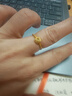 中國珠寶（Sino gem）黃金戒指女足金小方糖戒指活口時(shí)尚輕奢情人生日禮物送女友送老婆 約1.9g小方糖戒指 曬單實(shí)拍圖