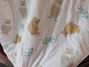 全棉時(shí)代嬰兒抱被純棉新生兒寶寶秋冬微厚包被產(chǎn)房襁褓 熊熊下午茶90CM 曬單實(shí)拍圖