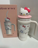 三麗鷗（SANRIO）凱蒂貓HelloKitty公仔冰霸保溫杯316不銹鋼帶吸管女女神禮物700ml 曬單實(shí)拍圖