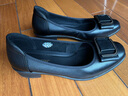 老人頭（LAORENTOU）女單鞋時(shí)尚休閑職業(yè)粗跟淺口中跟通勤職業(yè)工作女鞋 LB12265 黑39 曬單實(shí)拍圖