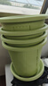 牧狼人透氣花盆家用三代青山盆樹(shù)脂塑料大號陽(yáng)臺戶(hù)外庭院控根花盆 【草綠色】配套托盤(pán) 280# 4個(gè)盆（超級推薦） 曬單實(shí)拍圖