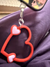 CASETIFY【新品上市】心形手機腕帶 適用于iPhone全系列手機配件 多功能手機掛環(huán)腕帶 浪漫紅 曬單實(shí)拍圖