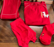 活力四射女童本命年內衣套裝兒童秋衣秋褲馬年2026紅色中學(xué)生保暖組合套裝 曬單實(shí)拍圖