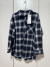 三彩2025冬季新款格紋襯衫翻領(lǐng)寬松襯衣磨毛休閑疊穿Z 曬單實(shí)拍圖