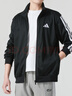 阿迪達斯（adidas）運動(dòng)服健身訓練跑步鍛煉休閑服針織夾克上衣 JI8816 黑色 L  曬單實(shí)拍圖