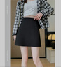 雪茜曼毛呢半身裙包臀裙女秋冬韓版百搭A字裙高腰顯瘦小個(gè)子短裙 曬單實(shí)拍圖