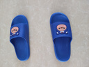 兒童拖鞋男孩女孩防滑防臭浴室居家小孩寶寶居家外穿洗澡涼拖鞋 藍色-阿貍熊 37 -38碼 鞋內長(cháng)23.5cm 曬單實(shí)拍圖