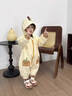 G.duck小黃鴨嬰兒衣服春秋裝新生兒連體衣男寶寶哈衣爬服卡通連帽外出服 淺黃色 73cm 建議3-6個(gè)月12-16斤CM 曬單實(shí)拍圖