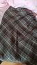 香影復古格子毛呢半身裙女2025冬季新款含羊毛高腰顯瘦咖色中長(cháng)裙 咖色 S 155/60A/85-95斤 曬單實(shí)拍圖