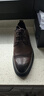 百麗通勤商務(wù)皮鞋男鞋春夏牛皮鞋真皮鞋婚鞋職場(chǎng)正裝鞋 棕色 42 曬單實(shí)拍圖
