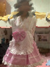 偽娘L(fēng)olita原創(chuàng  )設計日系和風(fēng)改良女仆風(fēng)連衣裙洛麗塔男娘公主洋裝 【粉色】上衣+半身裙+圍裙+腰帶蝴蝶結 M 【建議80-120斤】 曬單實(shí)拍圖