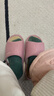 樸西情侶亞麻拖鞋女士夏季新款防滑防腳汗 淺粉色 39-40 曬單實(shí)拍圖