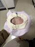 babycare嬰兒純棉口水巾新生兒用品搭配型三角巾圍兜圍嘴29.5*27cm-皮粉 曬單實(shí)拍圖