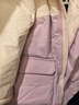香影紫色羽絨服女中長(cháng)款2025年冬季新款保暖小個(gè)子白鴨絨連帽外套 紫色 S 曬單實(shí)拍圖