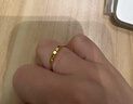 CRD克徠帝黃金戒指轉運方糖足金999戒指可轉動(dòng)光面空心送節日禮物 【13號指圈】足金戒指 HG00473 1.15g 曬單實(shí)拍圖