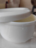 瑞棖純白骨瓷蒸蛋碗家用陶瓷帶蓋雞蛋羹碗釉下彩保溫飯盒可蒸保鮮蓋碗 純白4英寸帶蓋蒸蛋碗1個(gè) 曬單實(shí)拍圖