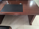 中偉（ZHONGWEI）E0級老板桌油漆經(jīng)理桌實(shí)木皮大班臺簡(jiǎn)約現代主管桌1.6米含活動(dòng)柜 曬單實(shí)拍圖