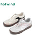 熱風(fēng)（Hotwind）銀色德訓鞋女款2026年春季新款百搭平底休閑鞋輕便軟底女鞋子 曬單實(shí)拍圖