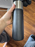 蘇泊爾（SUPOR）保溫保冷杯男女款大容量316L不銹鋼水杯茶水分離便攜泡茶杯子禮物 550mL-曜石黑 曬單實(shí)拍圖