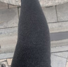 南極人300g加絨加厚美腿顯瘦秋冬季打底褲女豎條紋連褲襪保暖深灰色連腳 曬單實(shí)拍圖