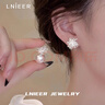 Lnieer999銀耳針煙花珍珠耳釘女2026年新款爆款輕奢高級感耳環(huán)小眾耳飾 璀璨煙花珍珠耳釘【999銀針】 曬單實(shí)拍圖
