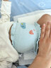 十月結晶寶寶護肚圍嬰兒護肚臍圍秋冬季新生兒護臍帶兒童護肚子肚兜 藍色+藍色（17*17cm）0-6月單層 曬單實(shí)拍圖