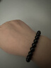 中國黃金（CHINA GOLD）天然黑曜石手串男女款水晶佛珠時(shí)尚手鏈生日送女友38婦女節禮物 男女款*烏金黑曜石手串 約8mm收藏寶石級品牌禮盒 曬單實(shí)拍圖