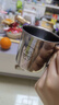 onlycook316L不銹鋼水杯 帶蓋子隨手杯牛奶杯口杯 兒童寶寶杯子 360ml小豬 曬單實(shí)拍圖
