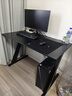 賽途Z型腿電競電腦桌碳纖維紋理桌面RGB光效臺式辦公桌Z1S1.1米黑色 曬單實(shí)拍圖