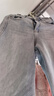 她池加絨保暖直筒牛仔褲女2025冬裝新款復古高腰顯瘦長(cháng)褲 曬單實(shí)拍圖